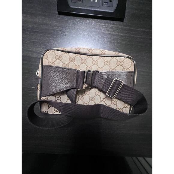 Gucci GG Canvas Monogram Belt Bag Fanny Pack Designer Beige Brown - Picture 15 of 16